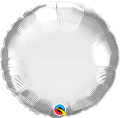 Standard Okrogli Chrome Silver folija balon
