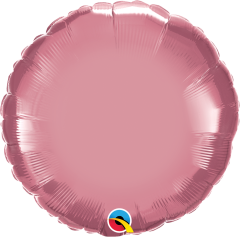 Standard Okrogli Chrome Mauve folija balon