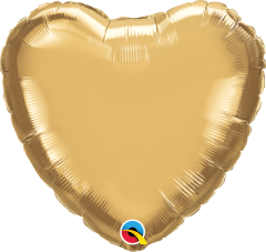 Standard Srce Chrome Gold folija balon