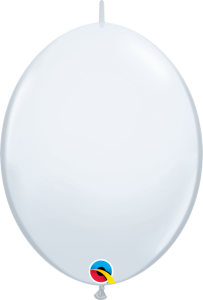 Lateks baloni Q link 15cm White 