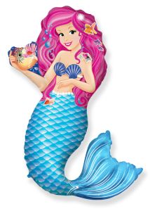 Maxi FX Mermaid with Shell folija balon