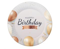 Happy Birthday Balloons krožniki 18 cm