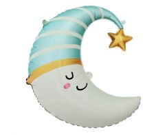 Maxi Moon Blue Cap folija balon