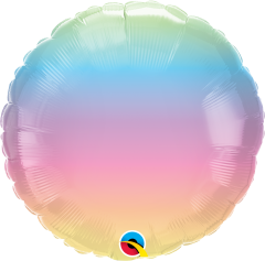 Standard Bday Pastel Ombre folija balon
