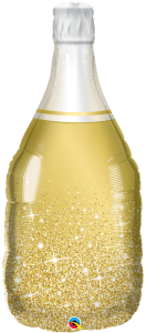 Maxi Golden Bubby Wine Bottle folija balon