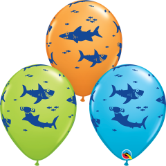 Lateks baloni 28cm Fun Sharks! Special Ast