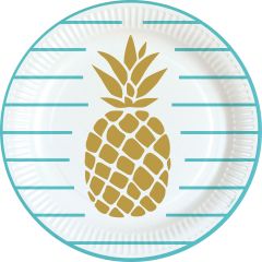 Pineapple Vibes krožniki 23 cm