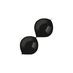 Latex baloni E-Link 30cm Fashion Jet Black 