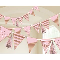 Rose Gold Birthday zastavice