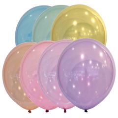 Latex baloni 13cm Droplets Assorted 