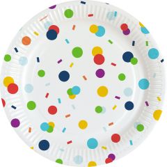 Confetti Birthday  krožniki 23 cm