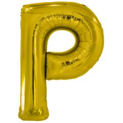 Folija balon črka P Gold