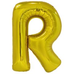 Folija balon črka R Gold