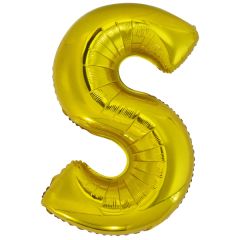Folija balon črka S Gold