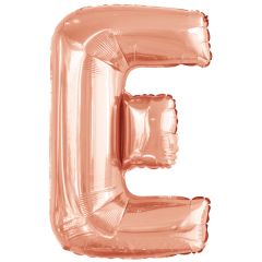 Folija balon črka E RoseGold