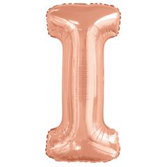 Folija balon črka I RoseGold