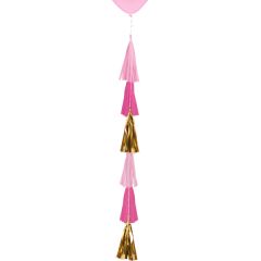 Pastel pink pom pom vrvica