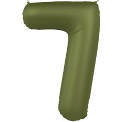 Folija balon  številka 7 Olive Green