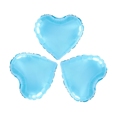 Mini Hearts light blue folija balon 3/1