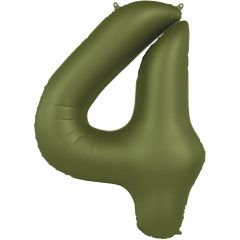 Folija balon številka 4 Olive Green