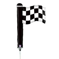 Mini Checkered flag folija balon na palčki