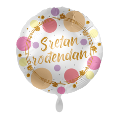 Standard Sretan Rođendan polka dots folija balon