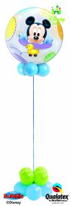 Helijeva bubble balonska dekoracija Baby Mickey