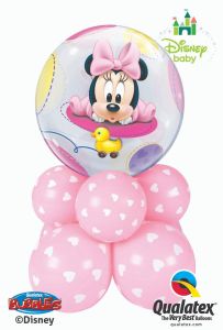 Bubble balonska dekoracija Minnie Mouse Baby