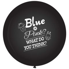 Latex baloni 90 cm Gender Reveal Black