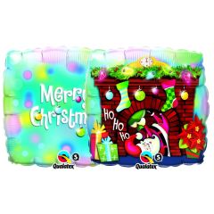 Standard Holly Jolly Santa folija balon