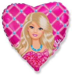 Standard Barbie Julie Heart folija balon