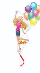 Mini Barbie folija balon na palčki
