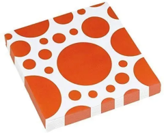 Oranžne pike serviete 33x33 cm