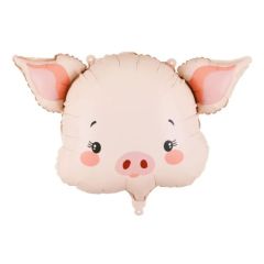 Maxi Pig head folija balon 61x36 cm