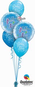 Helijeva balonska dekoracija Welcome Baby Boy
