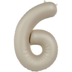 Folija balon  številka 6  Creamy Latte