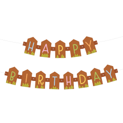 Happy Birthday Farm napis 182x17 cm