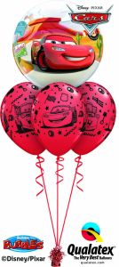 Helijeva balonska dekoracija Bubble Cars