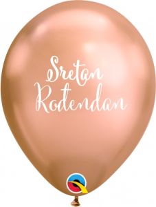 Lateks baloni Sretan rođendan Chrome Rose Gold