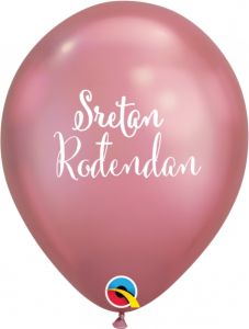 Lateks baloni Sretan rođendan Chrome Mauve
