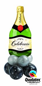 Balonska dekoracija velika Congratulations Bubbly Wine Bottle