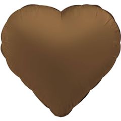 Standard Heart Chocolate Brown folija balon