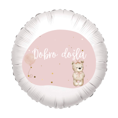 Standard Dobro Došla pink folija balon