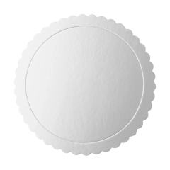 Okrogel podstavak za torto silver 30 cm
