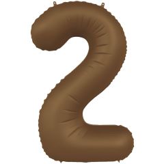 Folija balon  številka 2  Chocolate Brown