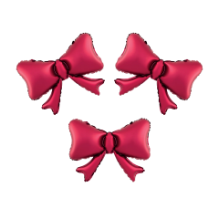 Mini Bows Satin Red folija balon 3/1
