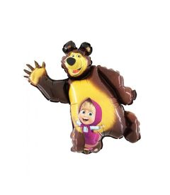 Mini Masha & Bear folija balon na palčki