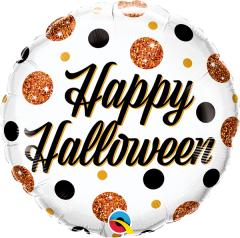 Standard Halloween Sparkly Dots folija balon