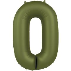 Folija balon  številka 0  Olive Green