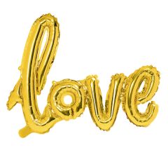 Napis Love Gold folija balon